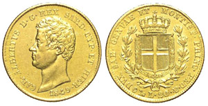 Savoia 20 Lire 1849 Genova BB+ - Savoia – ... 