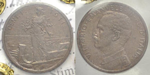 Centesimo “Italia su Prora” 1911 - Regno ... 