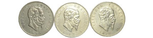 Regno d’Italia (1861-1878) Lotto di 3 ... 
