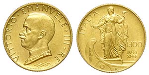 Regno dItalia, Vittorio Emanuele III, 100 ... 
