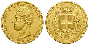 Savoia, Carlo Alberto, 100 Lire 1840 Genova, ... 