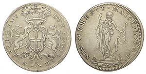 Genova, Repubblica Ligure, 2 Lire 1679, Ag ... 