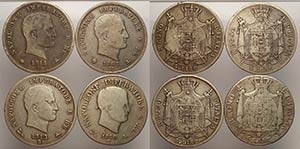 Napoleone I Re dItalia, lotto di 4 monete ... 