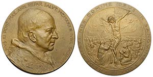 Pio XII - Medaglia a ricordo del Giubileo ... 