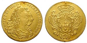 Brazil, Maria I and Pedro III, 6400 Reis ... 