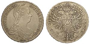 Austria, Maria Theresia, Taler 1780, Ag mm ... 