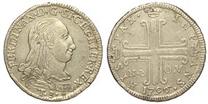 Palermo, Ferdinando III di Borbone, 3 Tarì ... 