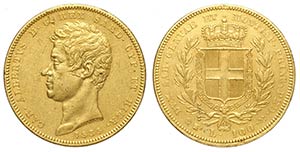 Savoia, Carlo Alberto, 100 Lire 1835 Torino, ... 