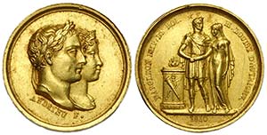 Napoleone I - Medaglia 1810 Matrimonio con ... 