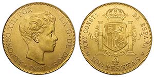 Spain, Francisco Franco Caudillo, 100 ... 