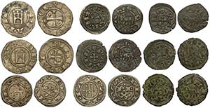 Parma, Monetazione medievale, lotto di 9 ... 
