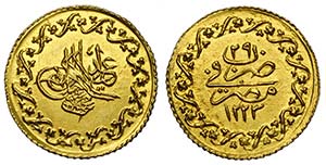 Egypt, Mahmud II (1808-1839), 10 Piastres ... 