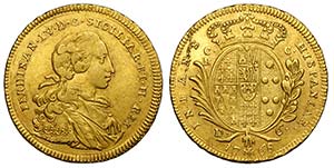 Napoli, Ferdinando IV di Borbone, 6 Ducati ... 