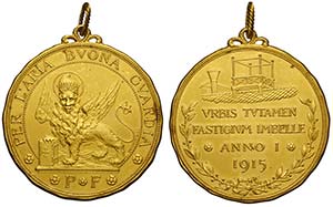 Venezia - Medaglia 1915 per la difesa ... 