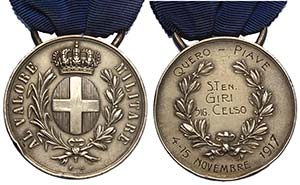 Medaglia al valore militare 1917, opus ... 