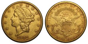 United States of America, 20 Dollars 1882-S, ... 