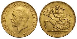 South Africa, George V, Sovereign 1931-SA, ... 