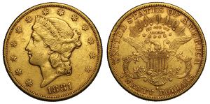 United States of America, 20 Dollars 1881-S, ... 