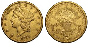 United States of America, 20 Dollars 1884-S, ... 