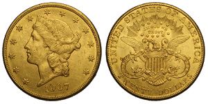 United States of America, 20 Dollars 1907, ... 