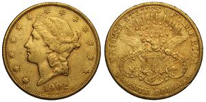 United States of America, 20 Dollars 1902-S, ... 