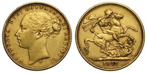 Australia, Victoria, Sovereign 1873-S, Au mm ... 