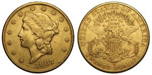 United States of America, 20 Dollars 1907-S, ... 