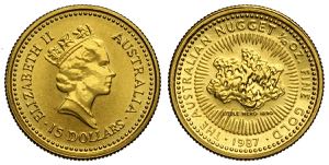 Australia, Elizabeth II, 15 Dollars 1987, Au ... 