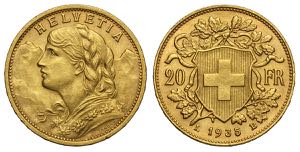 Switzerland, Confederation, 20 Francs ... 