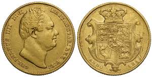 Great Britain, William IV, Sovereign 1833, ... 