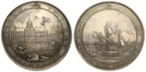 Netherlands, Amsterdam, Medal 1655 Opening ... 