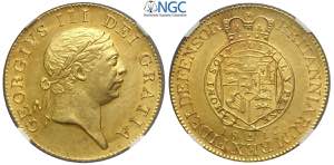 Great Britain, George III, Guinea 1813, Au ... 