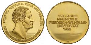 Germany, Prussia, Gold Medal 1968, Au 900 mm ... 