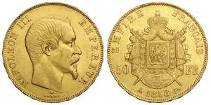 France, Napoleon III, 50 Francs 1858-A, Au ... 