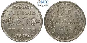 Tunisia, French Protectorate, Ahmad Pasha ... 