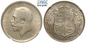 Great Britain, George V, 1/2 Crown 1915, Ag ... 