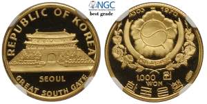Korea-South, Republic, 1000 Won KE4303-1970, ... 