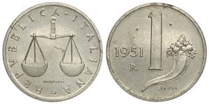 Repubblica Italiana, Monetazione in Lire, ... 