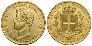 Savoia, Carlo Alberto, 20 Lire 1832 Genova ... 