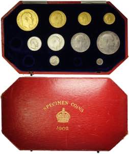 Great Britain, Edward VII, Mint Set 1902 ... 