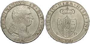 Napoli, Ferdinando IV di Borbone, Piastra da ... 