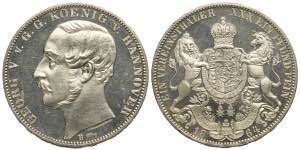 Germany Hannover, George V, Thaler 1864-B, ... 