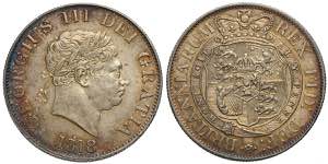 Great Britain, George III, 1/2 Crown 1818, ... 
