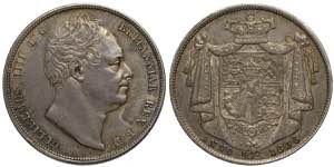 Great Britain, William IV, 1/2 Crown 1836, ... 
