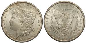 United States of America, Dollar 1884-CC, Ag ... 