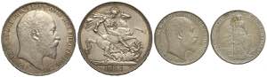 Great Britain, Edward VII, Lot of 2 coins: ... 