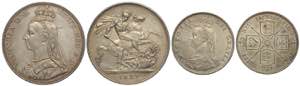 Great Britain, Victoria, Lot of 2 coins: ... 
