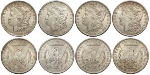 United States of America, Lot od 4 coins: ... 