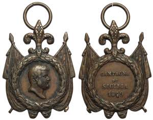 Medaglia per la campagna di Sicilia 1849 ... 