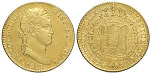 Spain, Ferdinand VII, 2 Escudos 1819-GJ ... 